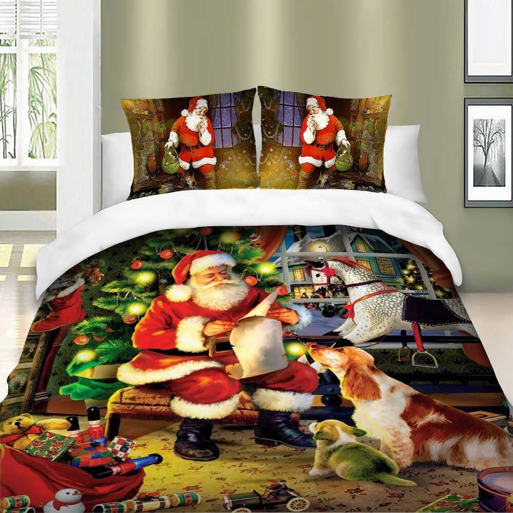 Santa Christmas Bedding Set