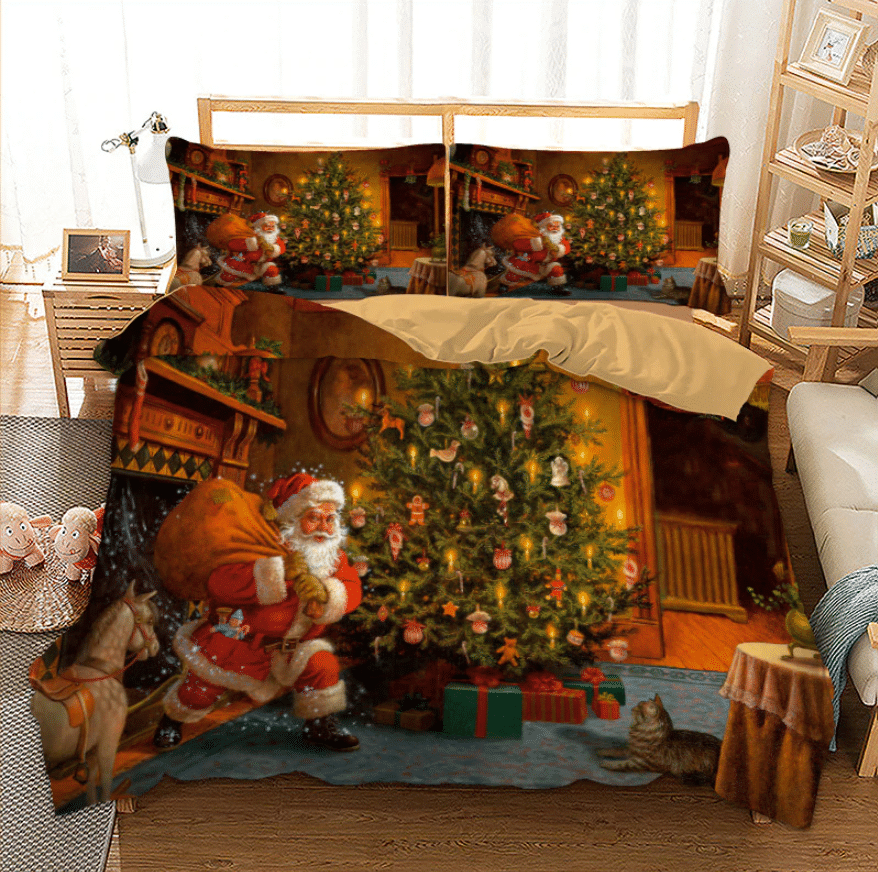Santa Christmas Bedding Set