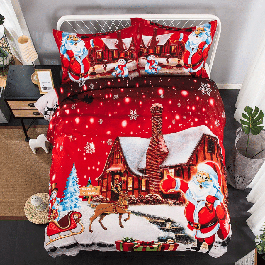 Santa Christmas Bedding Set