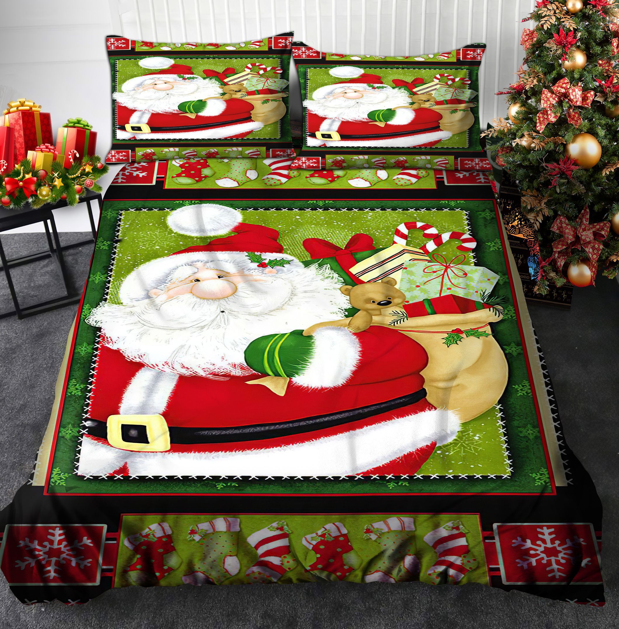 Santa Christmas Bedding Set