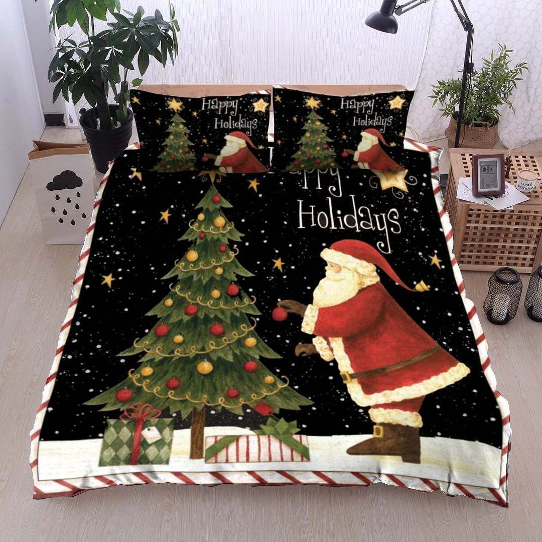 Santa Christmas Tree Bedding Set