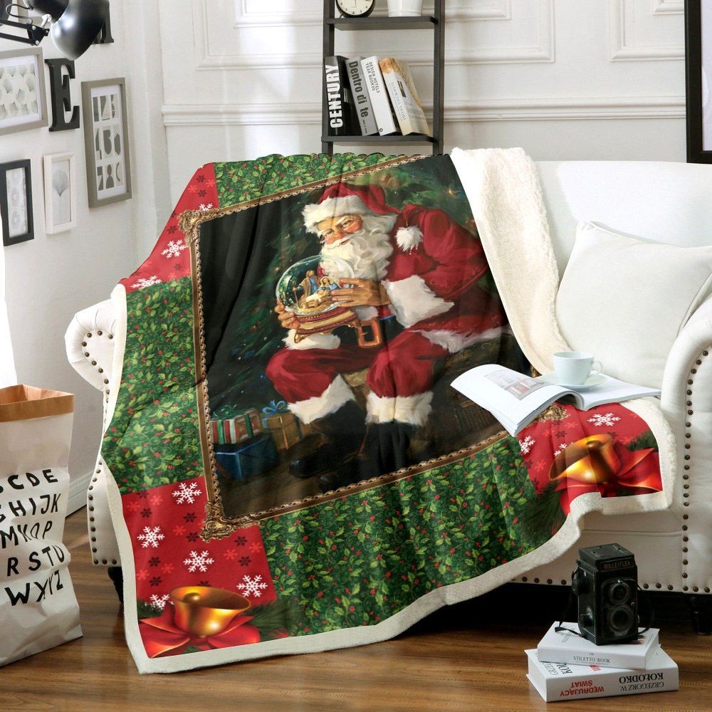 Santa Claus Sherpa Fleece Blanket