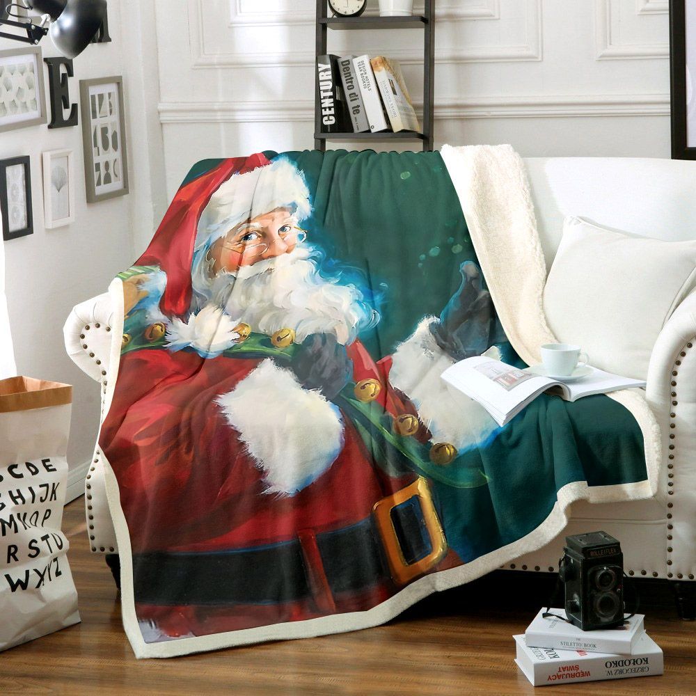 Santa Claus Sherpa Fleece Blanket