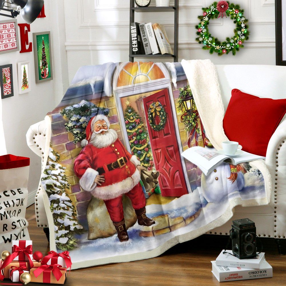 Santa Claus Sherpa Fleece Blanket