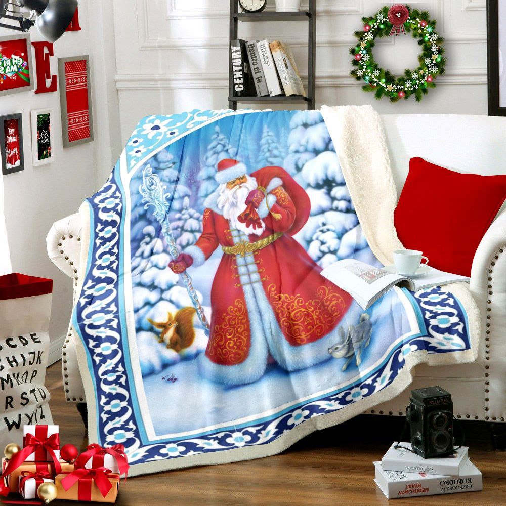 Santa Claus Sherpa Fleece Blanket