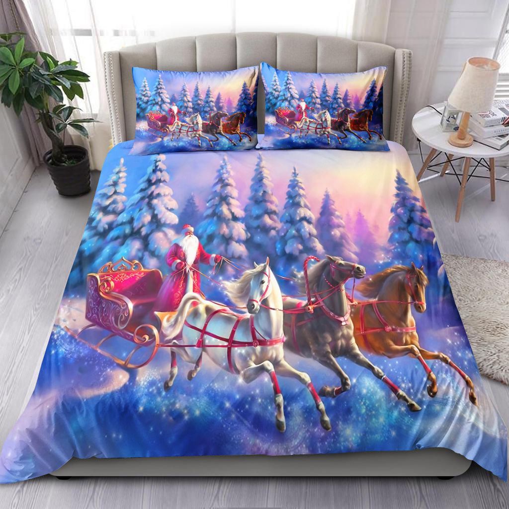 Santa Horses Bedding Set