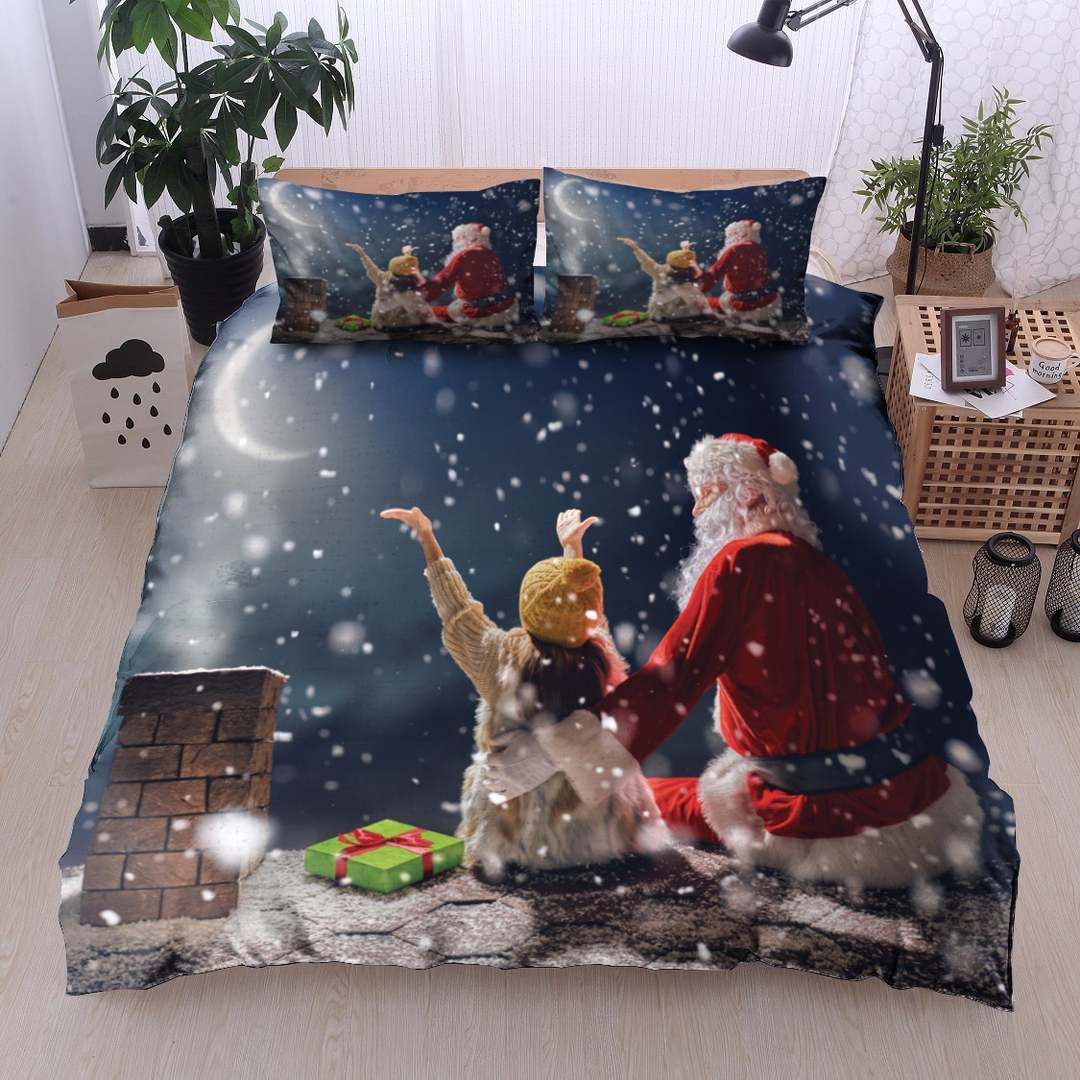 Santa Little Girl Bedding Set