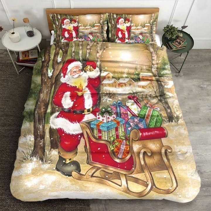 Santa Many Gift Winter Bedding Set