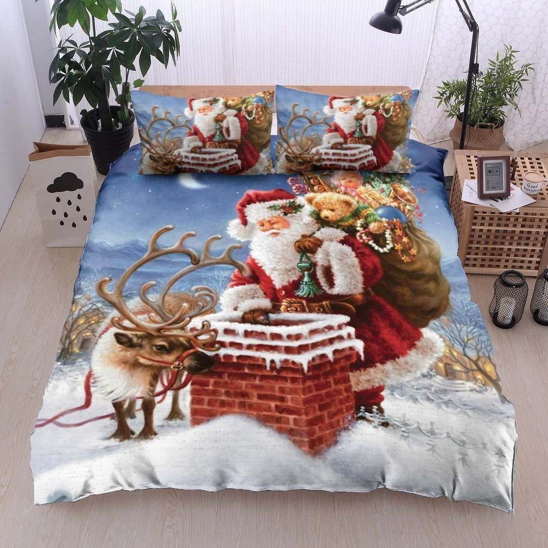 Santa Reindeer Bedding Set