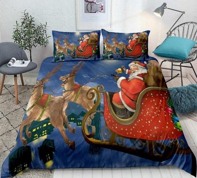 Santa Reindeer Bedding Set