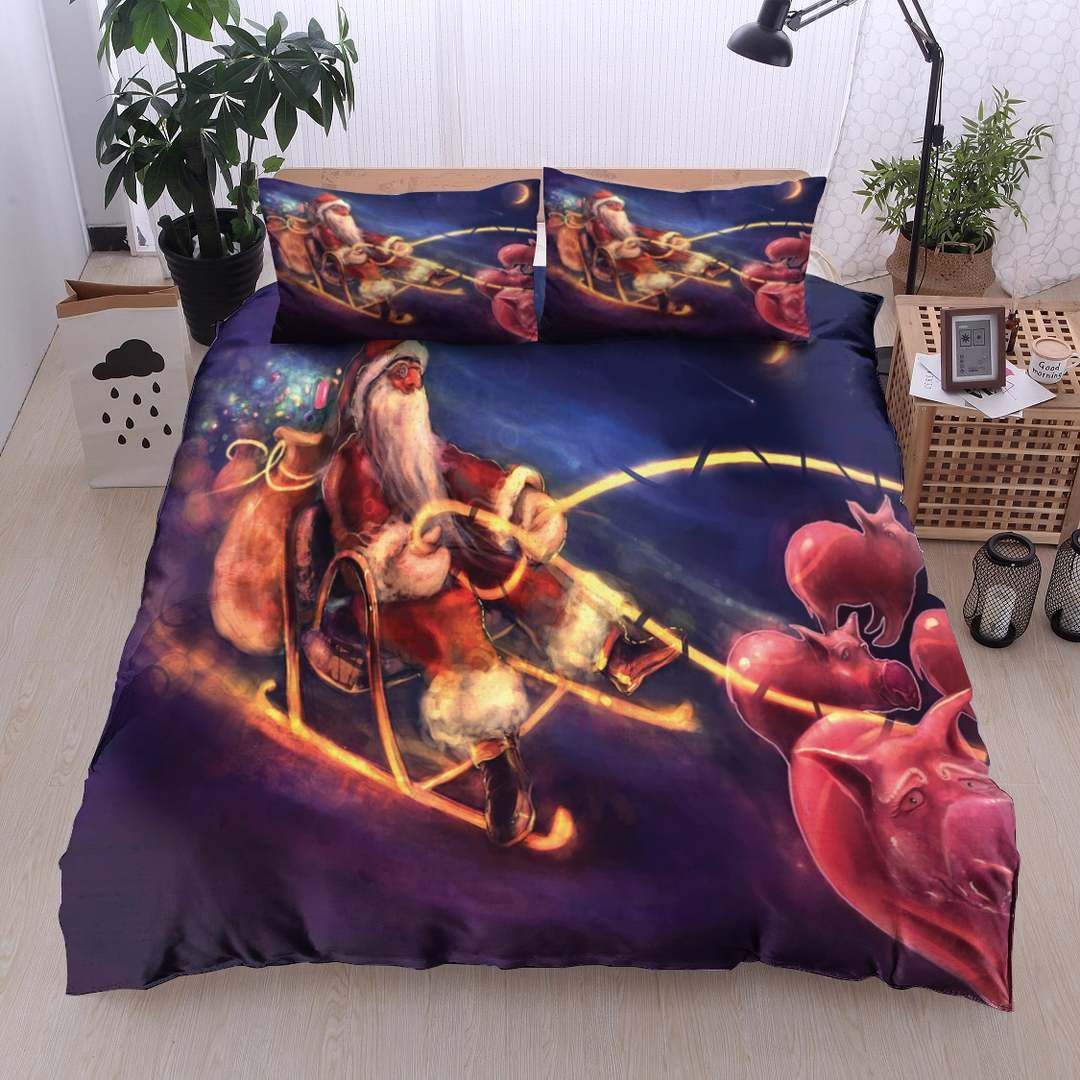 Santa Reindeer Bedding Set