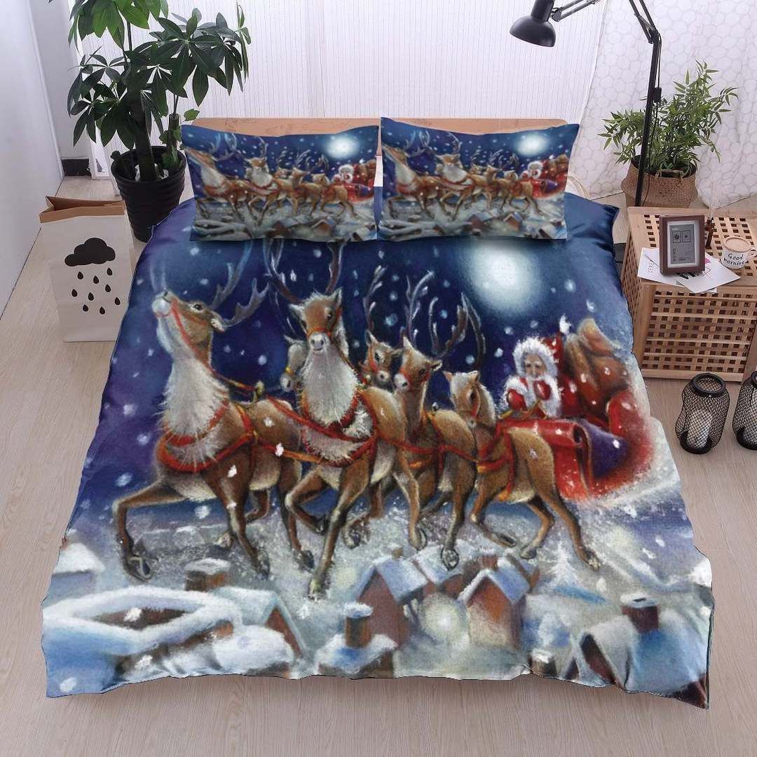 Santa Reindeer Bedding Set