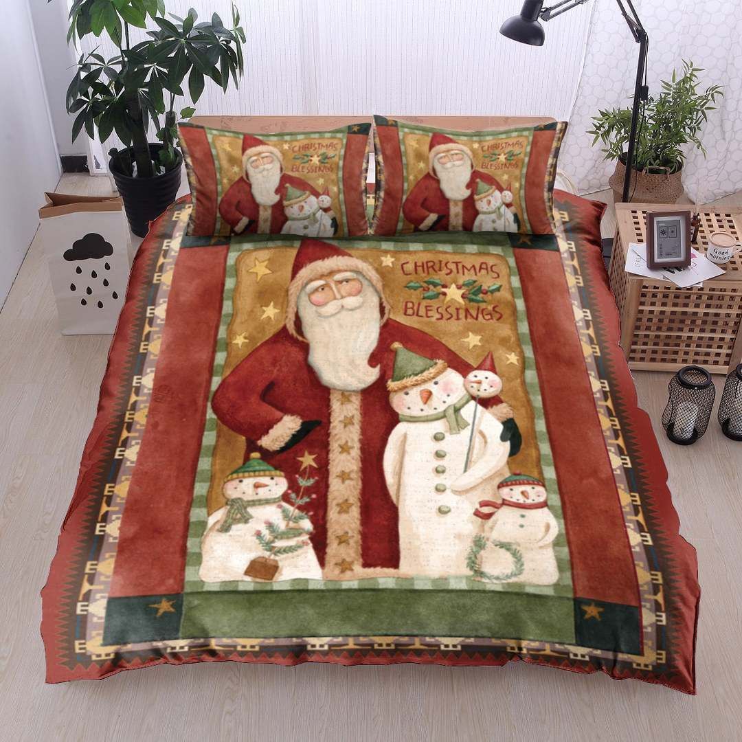 Santa Snowman Bedding Set