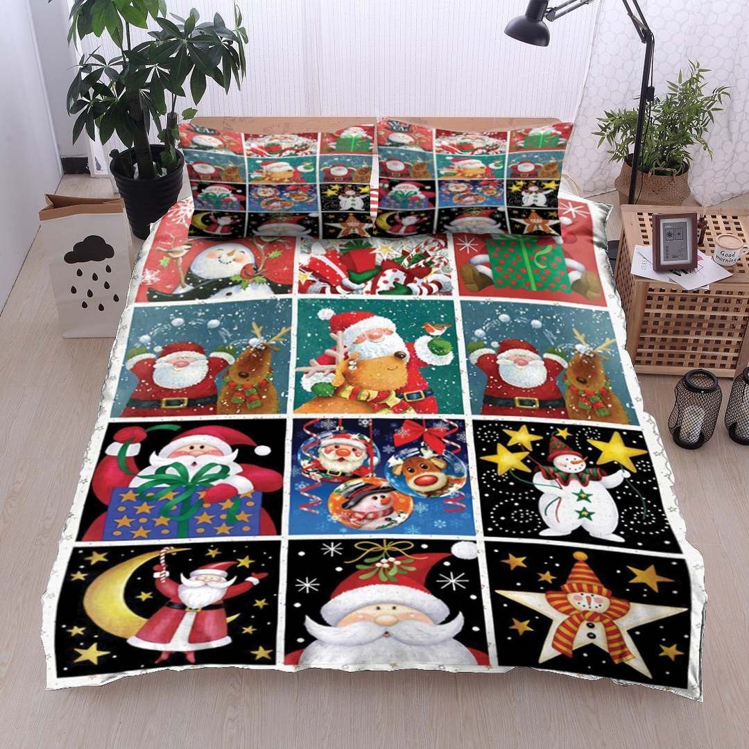Santa Snowman Bedding Set