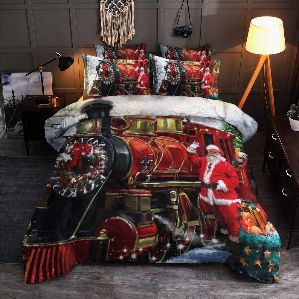 Santa Train Bedding Set
