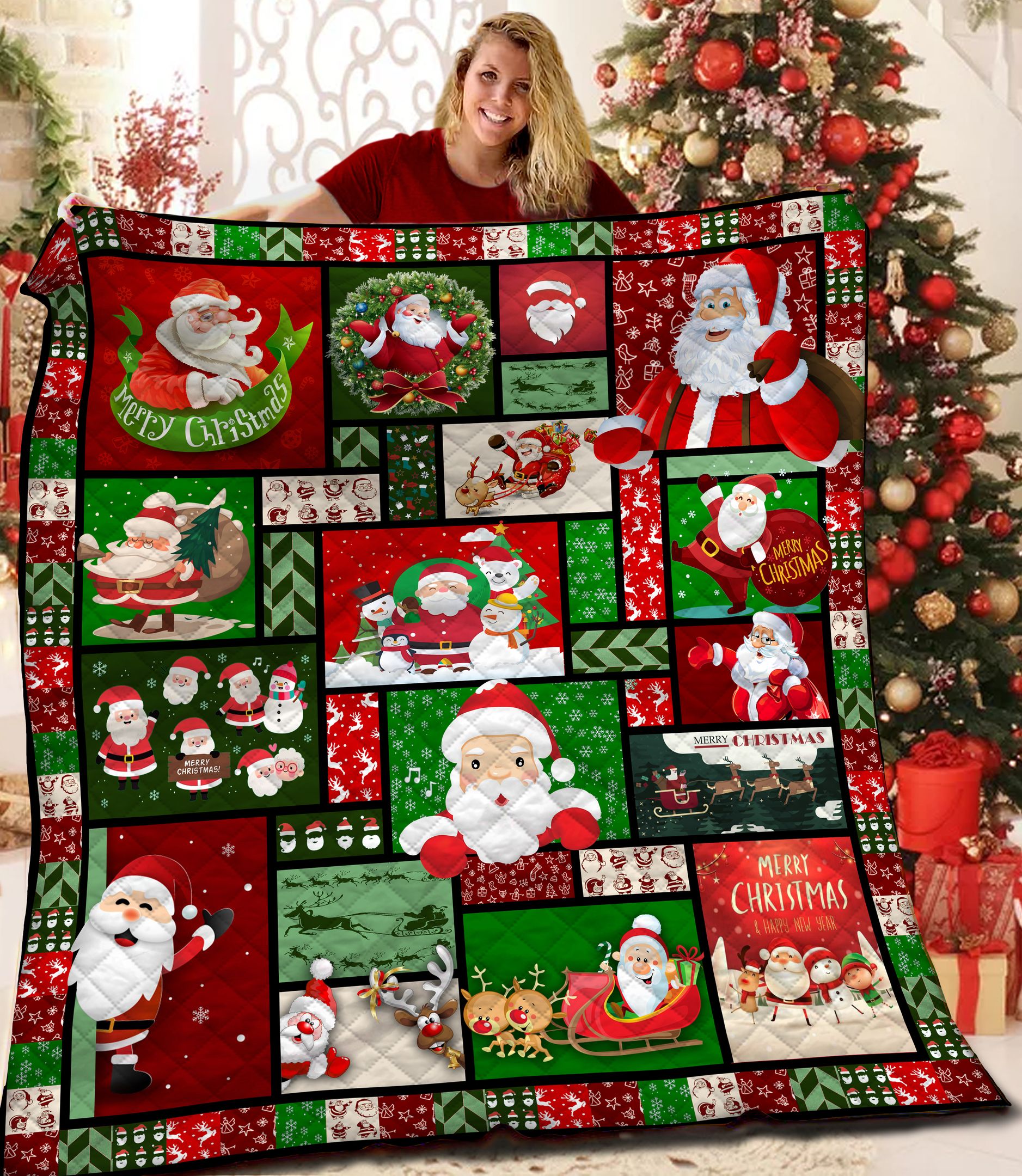 Santa Claus BBB101125MH Quilt Blanket