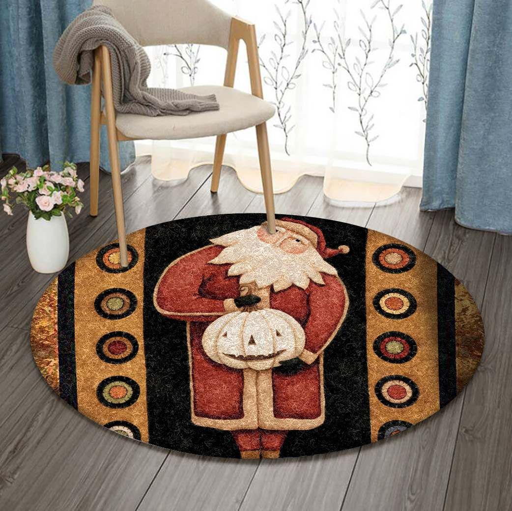 Santa Claus Round Carpet