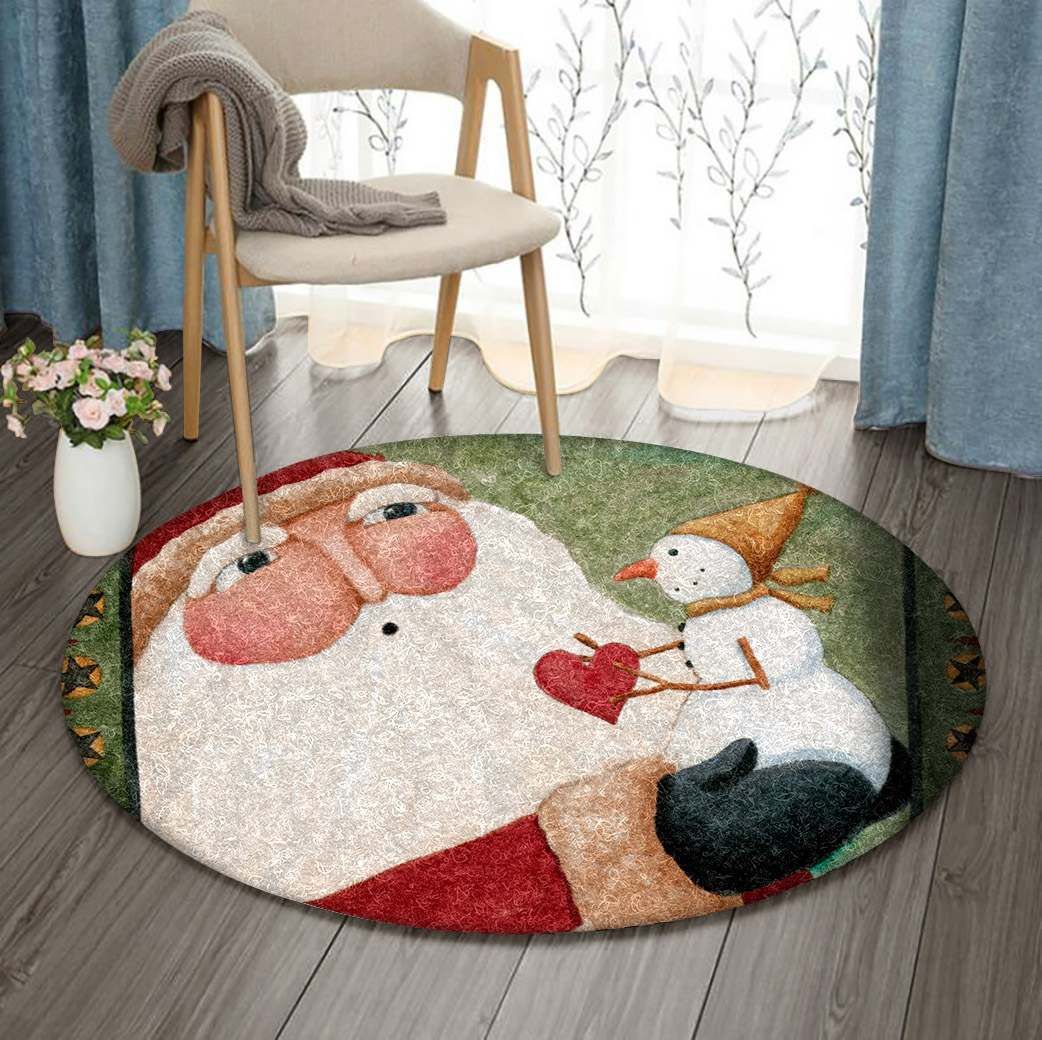 Santa Claus Round Carpet