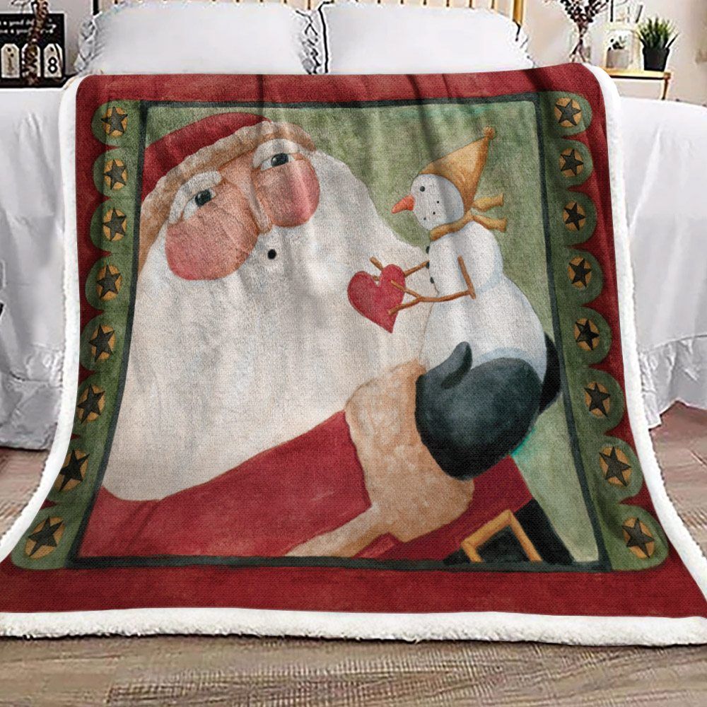 Santa Claus Sherpa Fleece Blanket