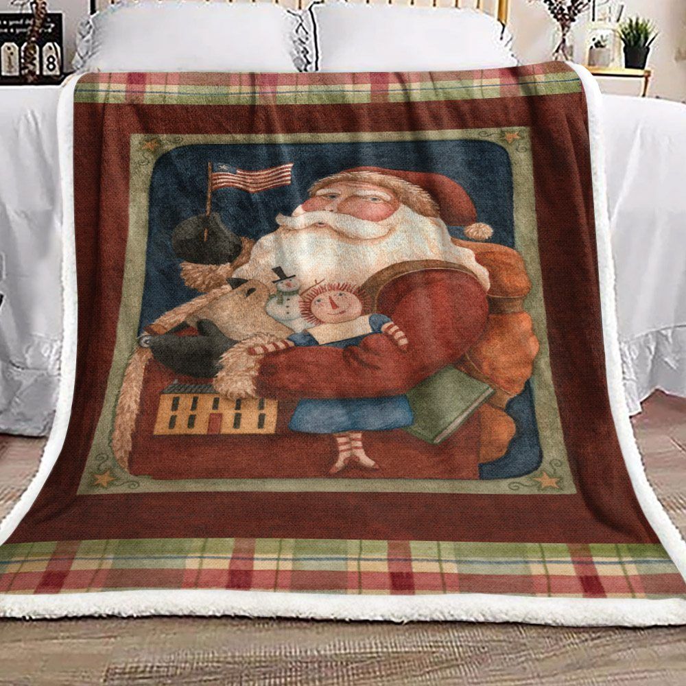 Santa Claus Sherpa Fleece Blanket