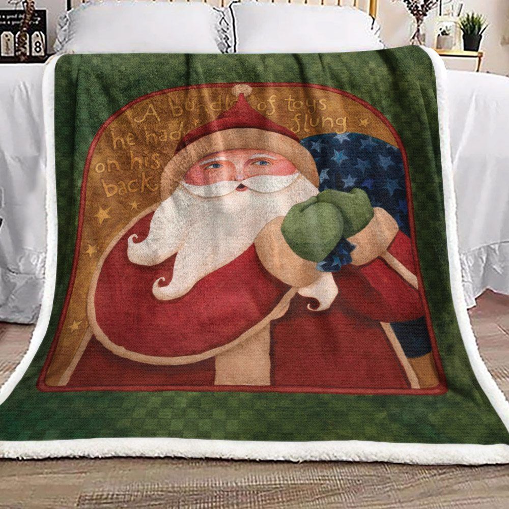 Santa Claus Sherpa Fleece Blanket