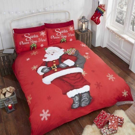 Santa Snowflake Bedding Set