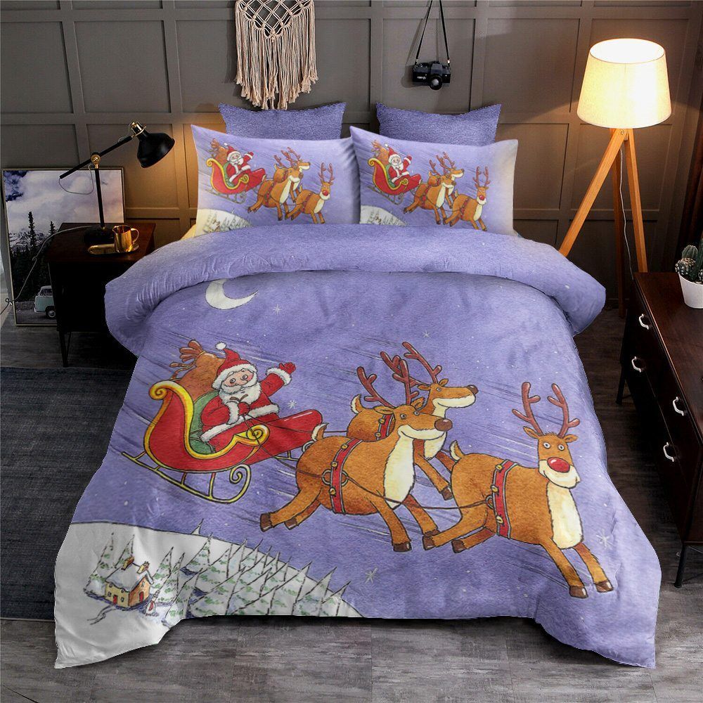 Santa Sheets Spread Comforter Bedding Set