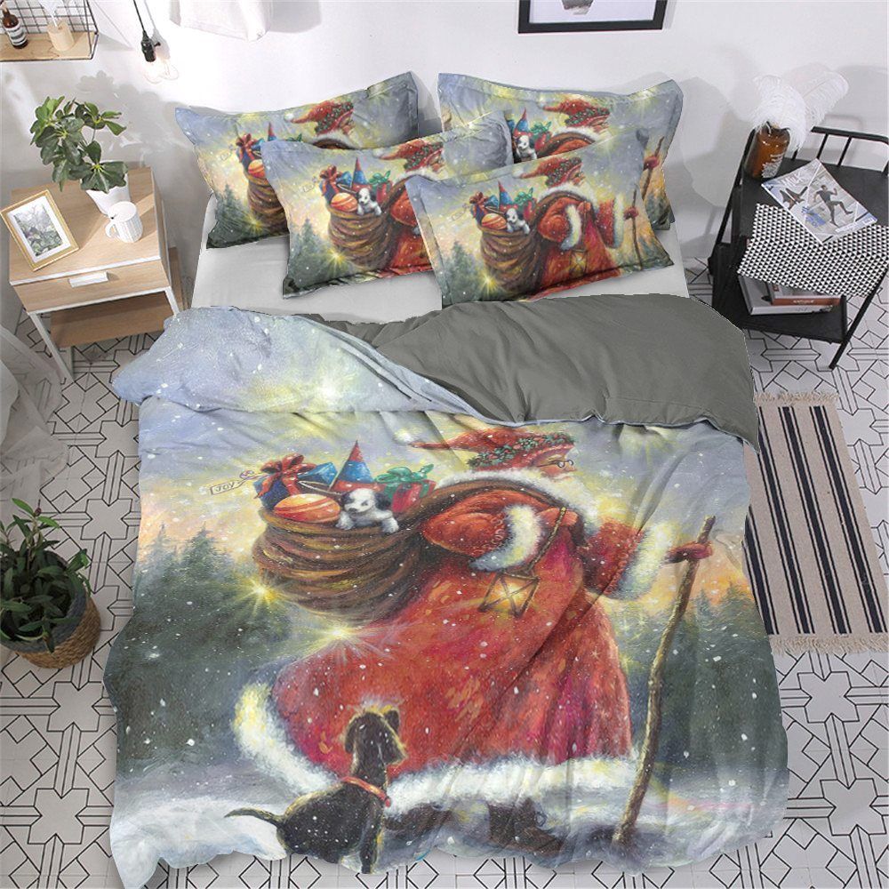 Santa Sheets Spread Comforter Bedding Set
