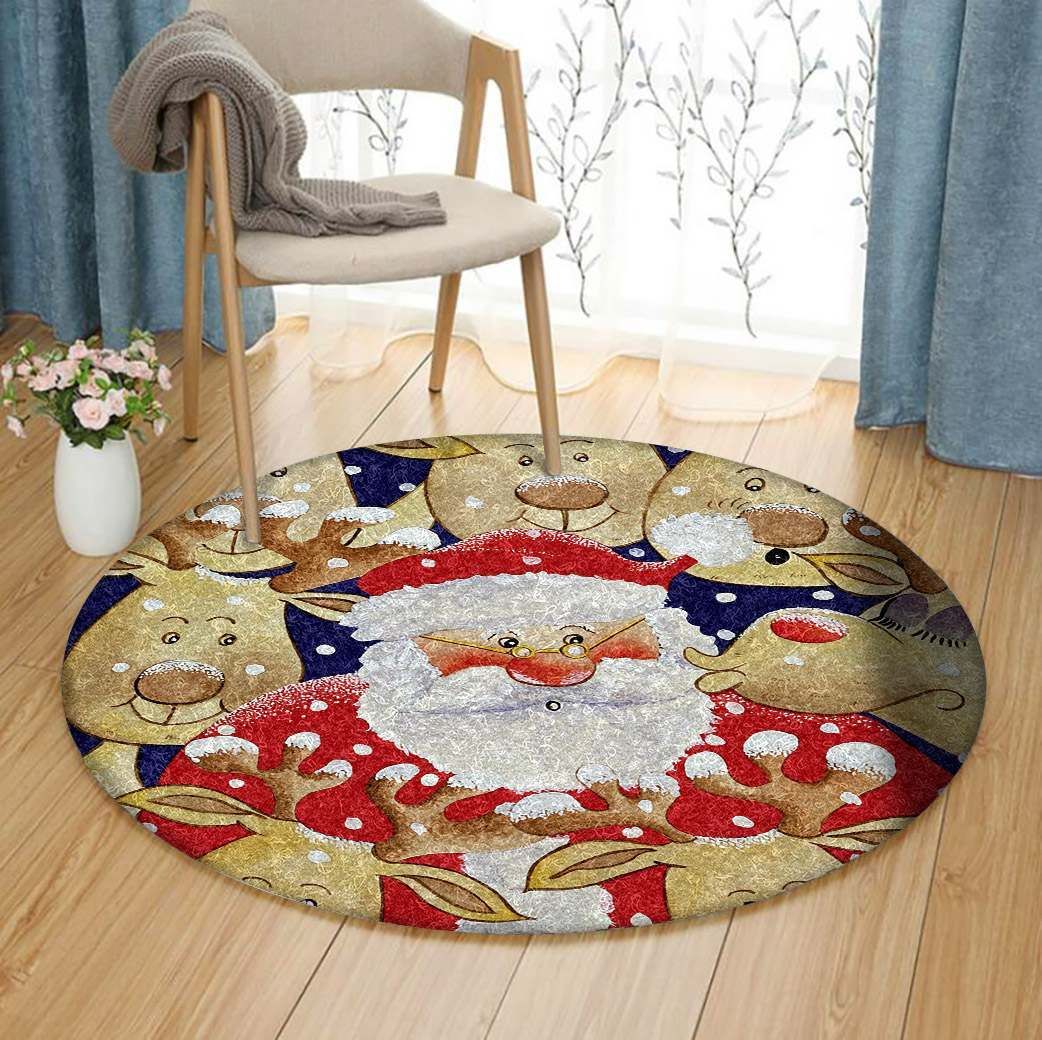 Santa Claus Round Carpet
