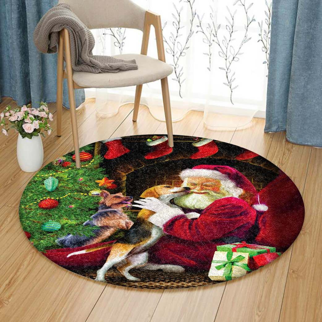 Santa Claus Round Carpet