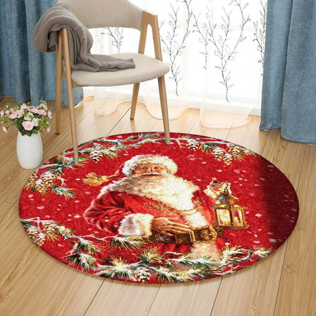 Santa Claus Round Carpet