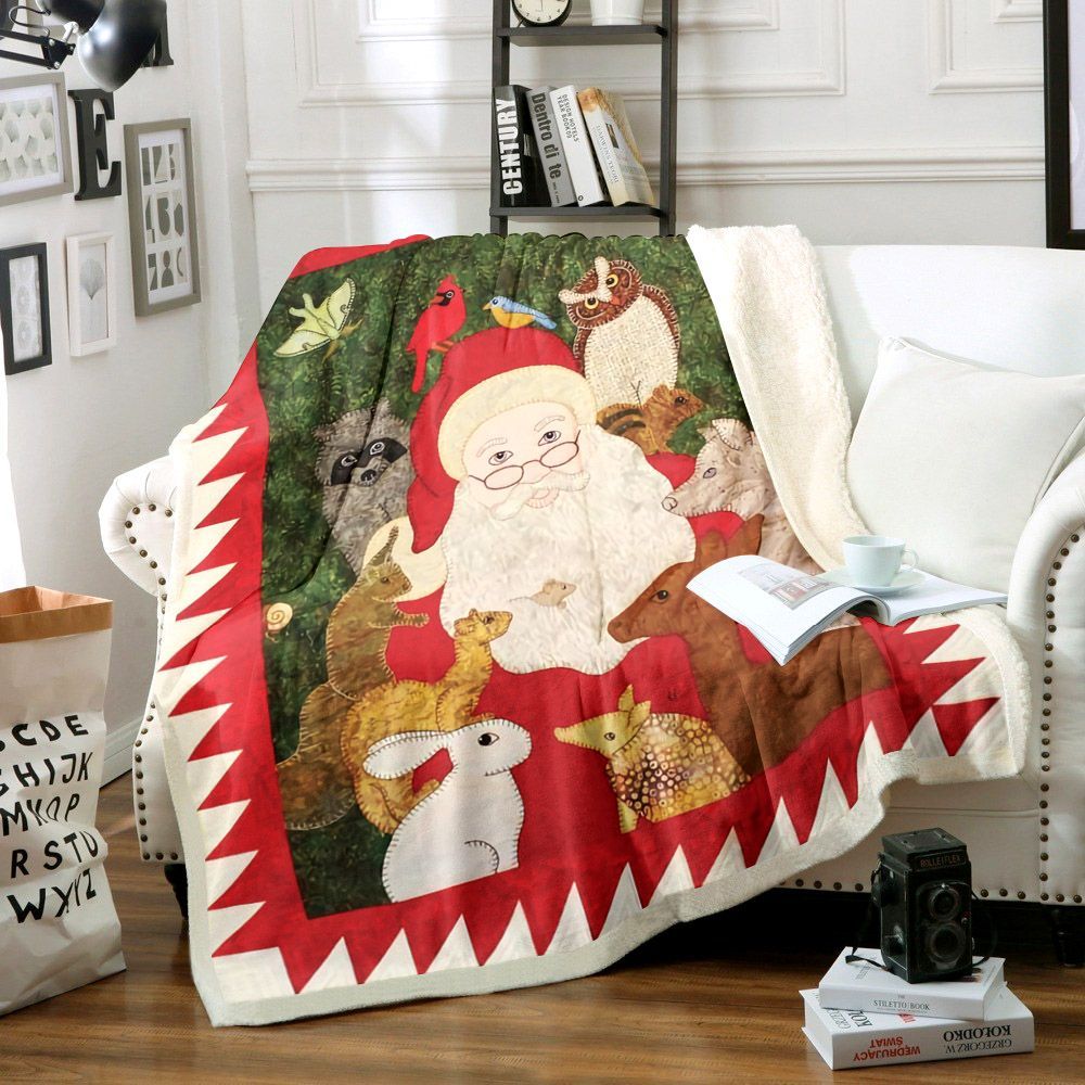 Santa Claus Sherpa Fleece Blanket