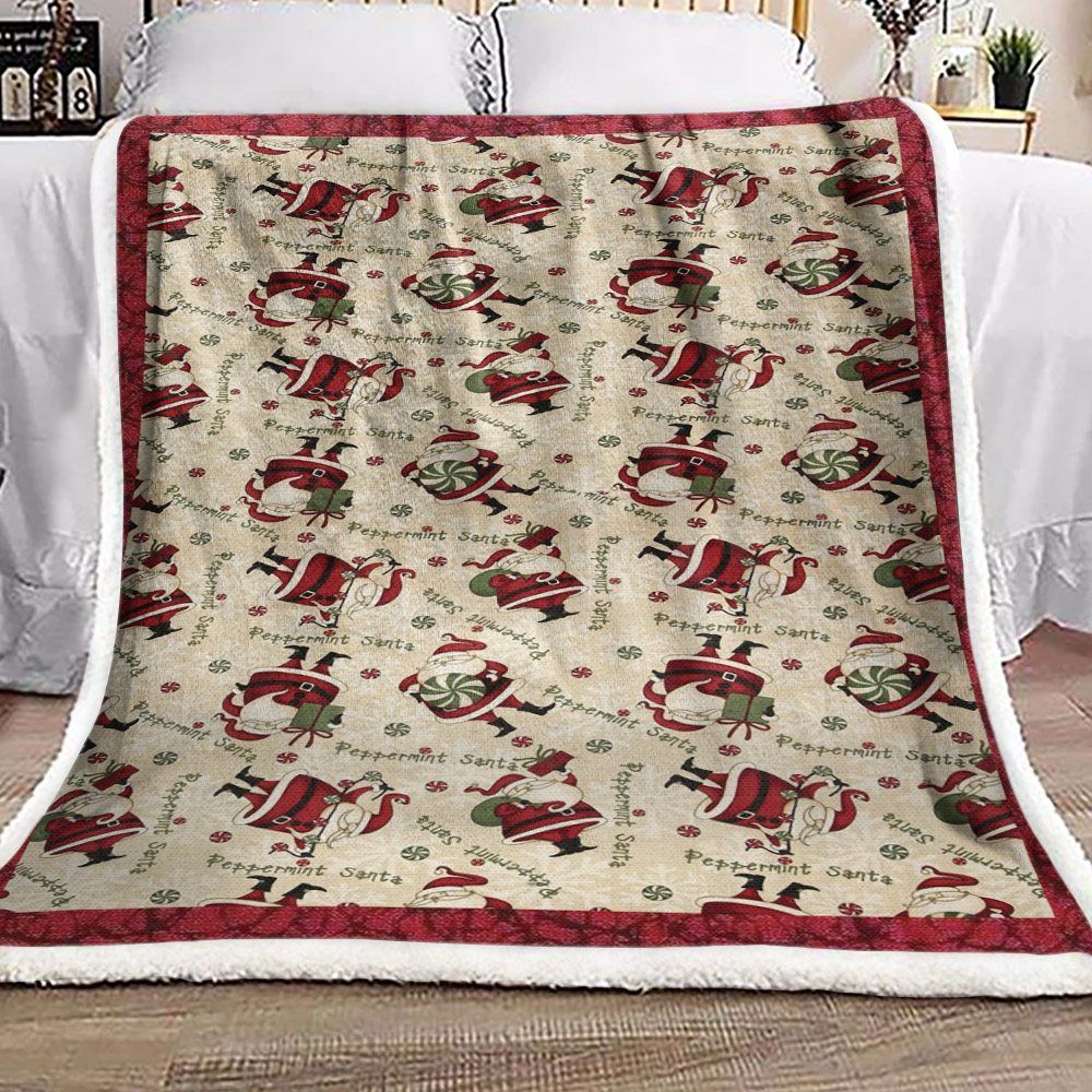 Santa Claus Christmas Sherpa Fleece Blanket