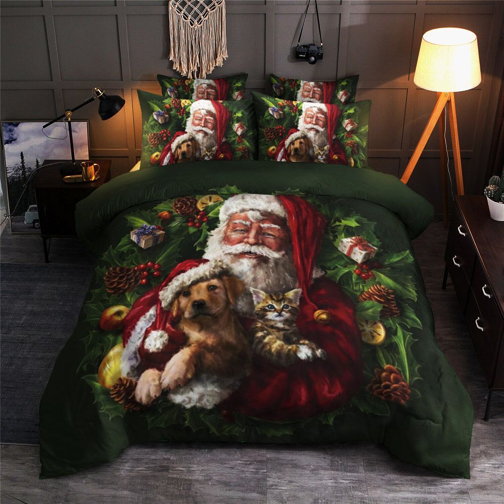 Santa Dog Bedding Set