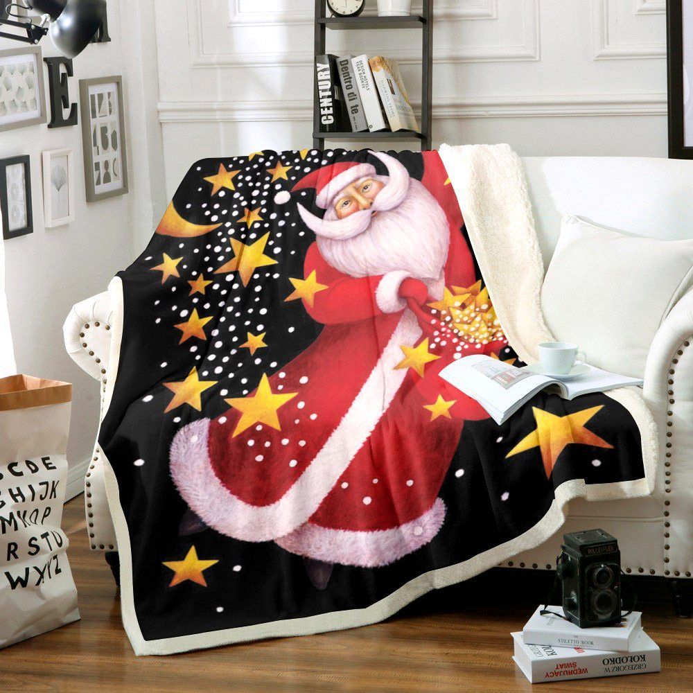 Santa Claus Christmas Sherpa Fleece