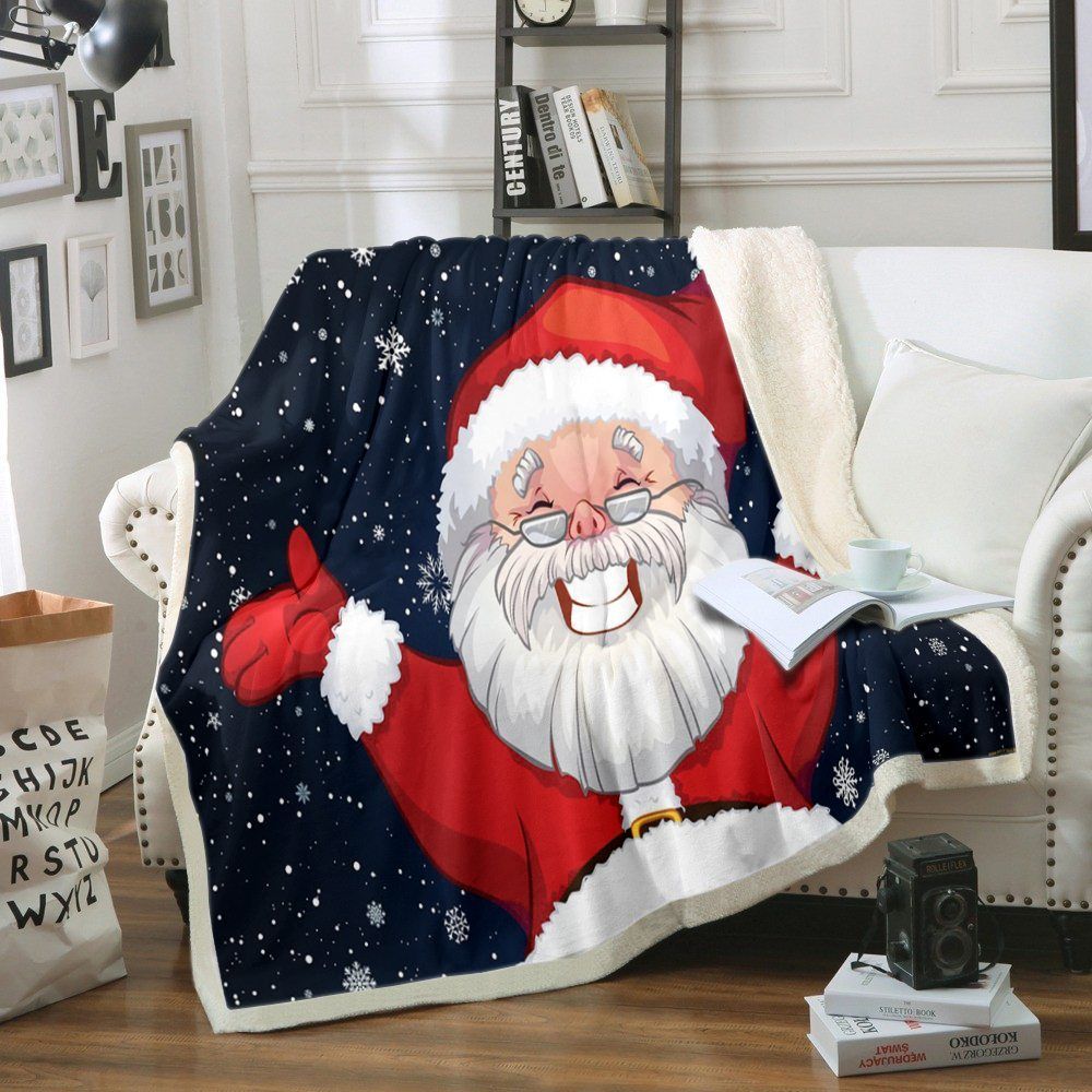 Santa Claus Christmas Sherpa Fleece