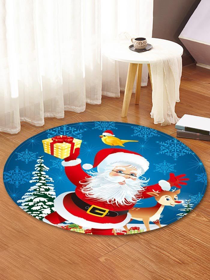 Santa Claus Round Carpet