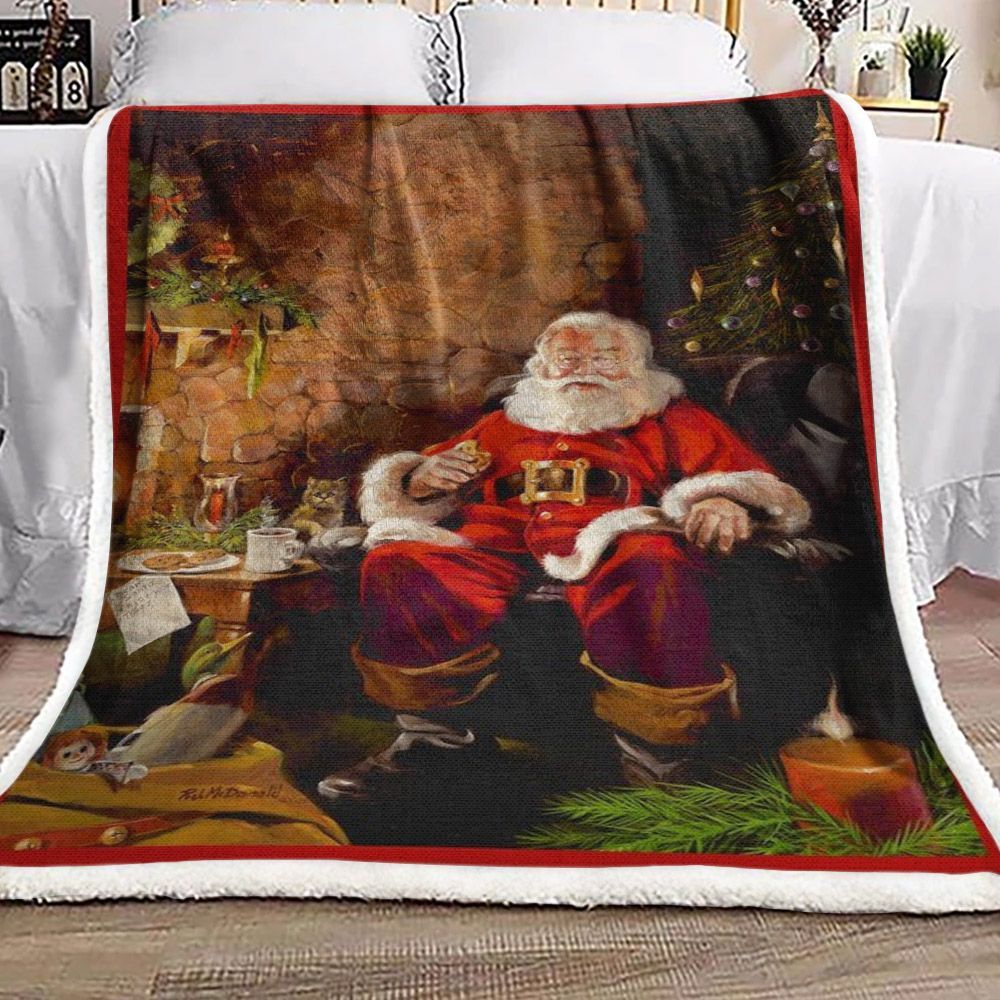 Santa Claus Sherpa Fleece Blanket