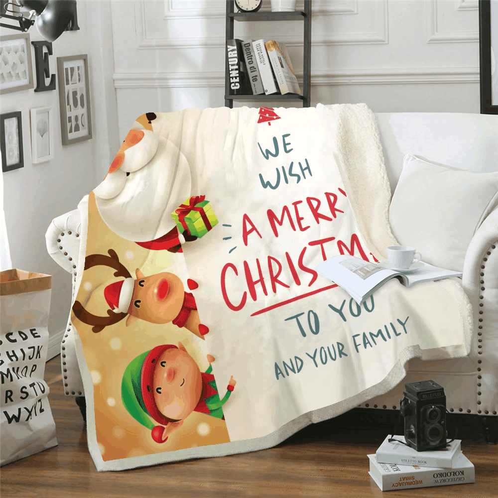 Santa Claus Sherpa Fleece Blanket