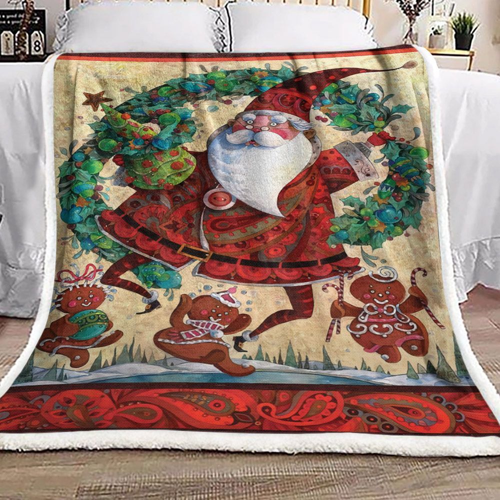 Santa Claus Sherpa Fleece Blanket