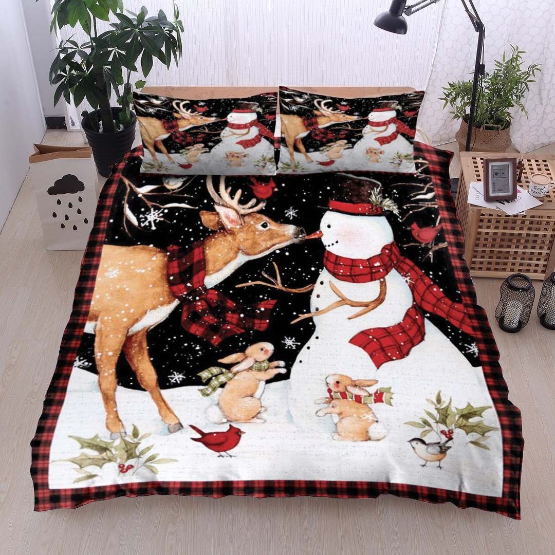 Santa Claus Deer Bedding Set