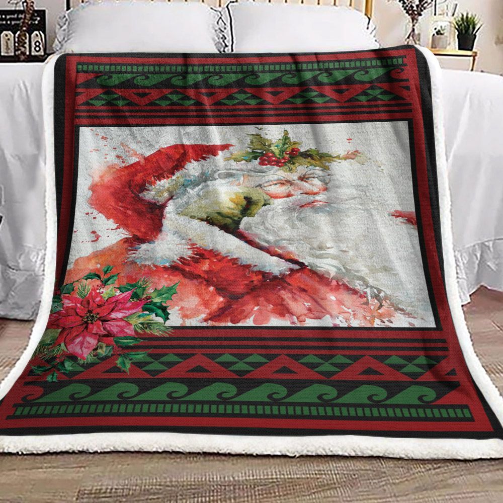 Santa Claus Sherpa Fleece Blanket
