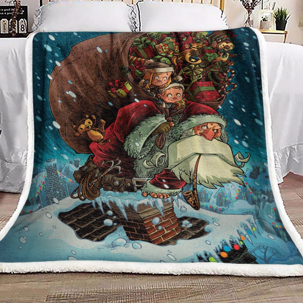 Santa Claus Sherpa Fleece Blanket