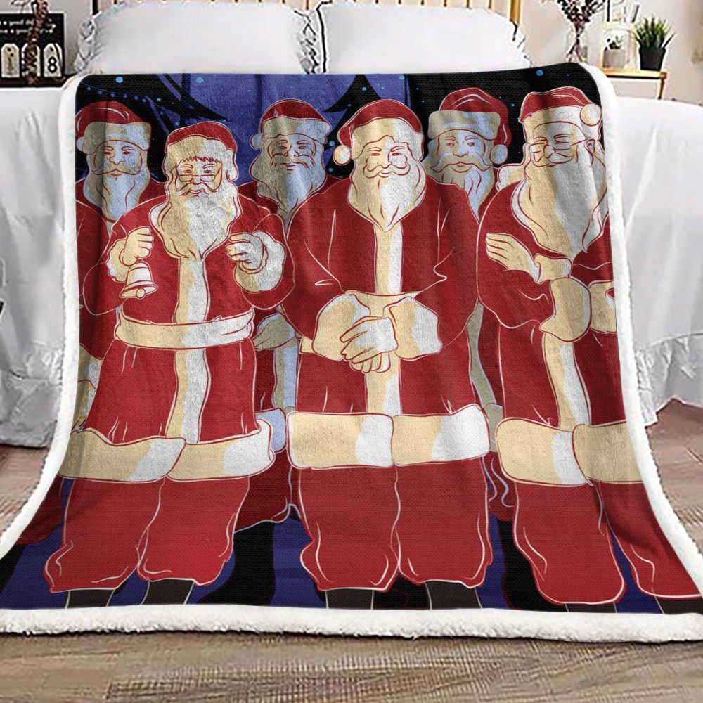 Santa Claus Sherpa Fleece Blanket