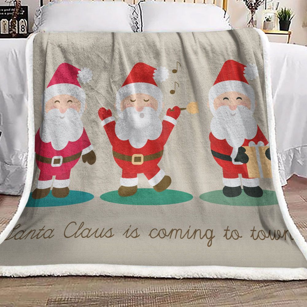 Santa Claus Sherpa Fleece Blanket