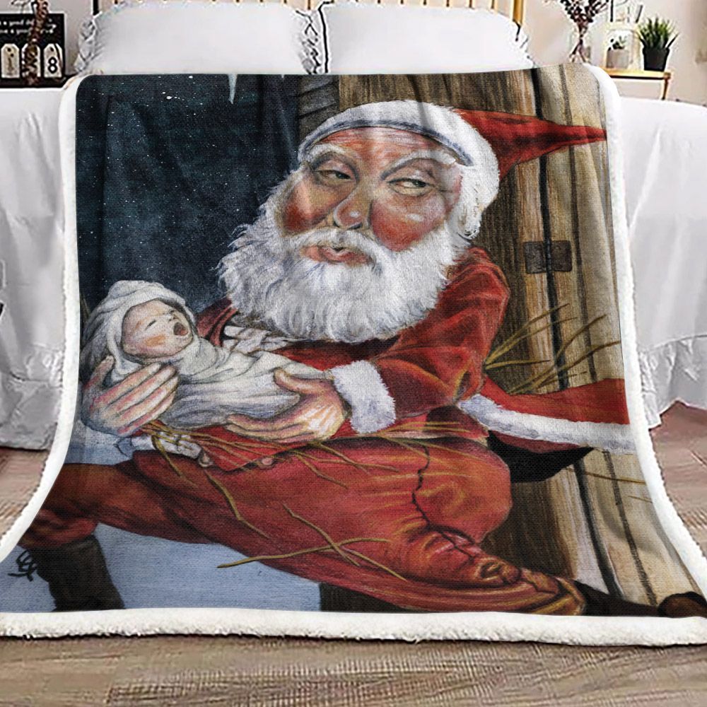 Santa Claus Sherpa Fleece Blanket