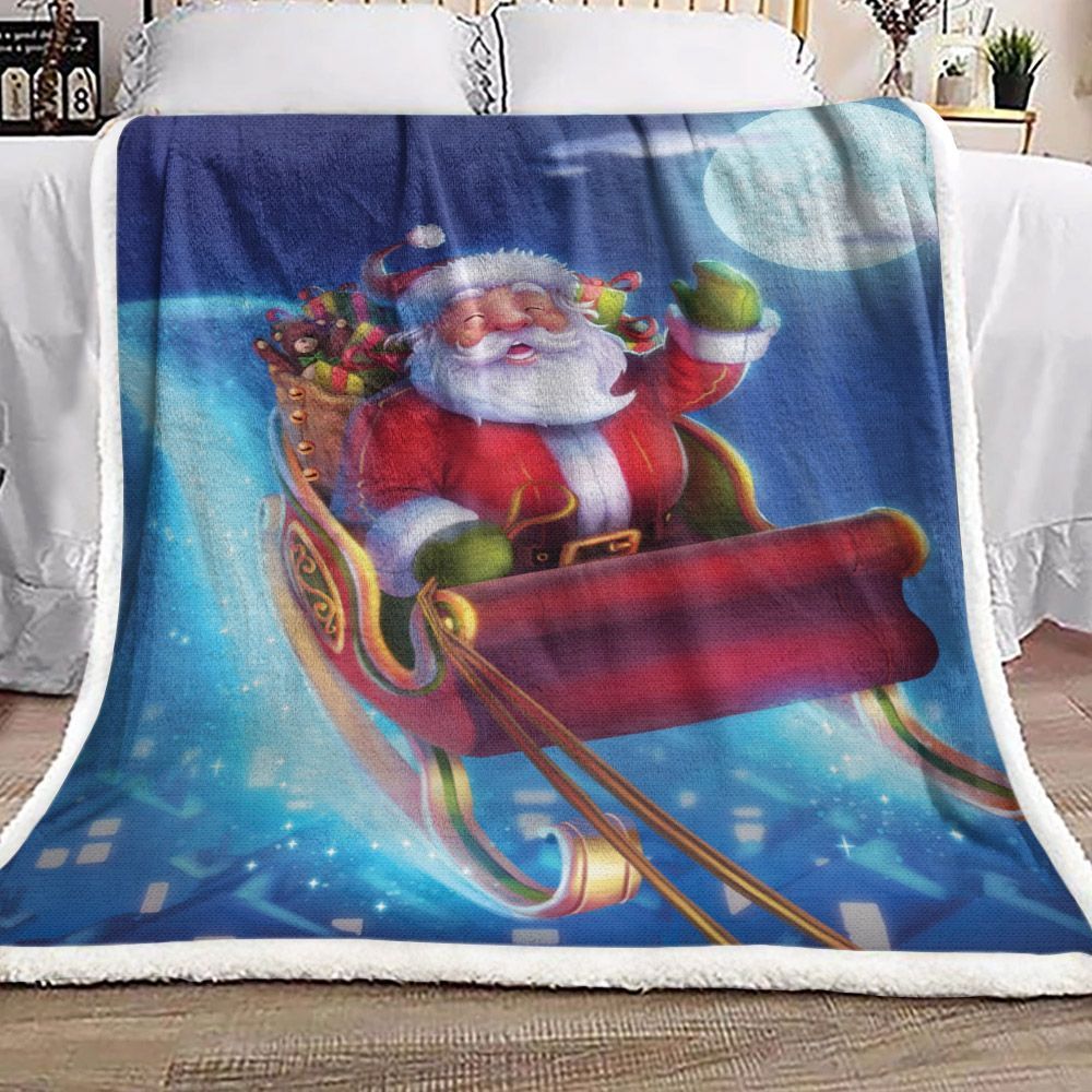 Santa Claus Sherpa Fleece Blanket