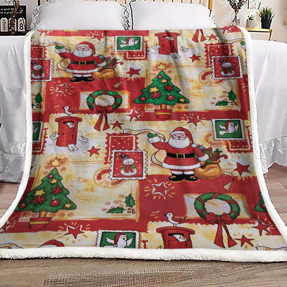 Santa Claus Sherpa Fleece Blanket