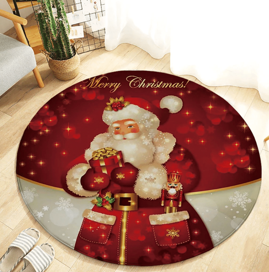 Santa Claus Round Carpet
