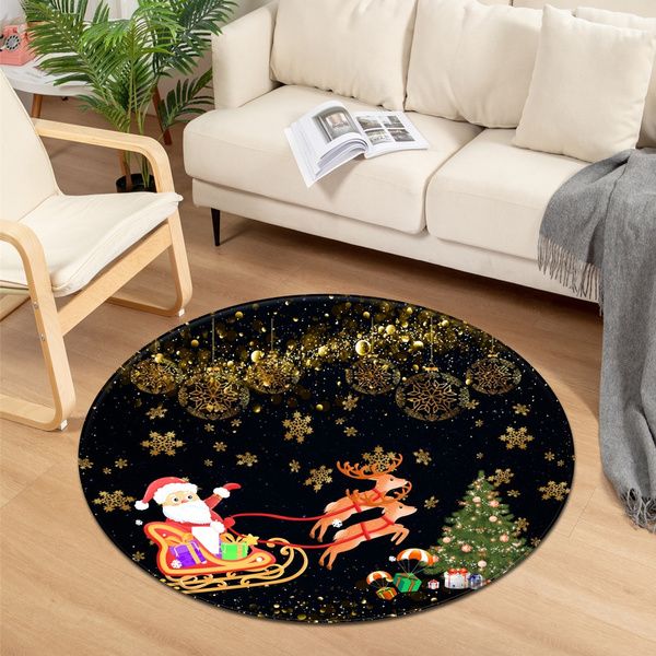 Santa Claus Round Carpet
